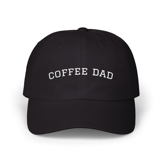 Coffee Dad Cap — Embroidered Classic Dad Hat for Coffee-Loving Dads