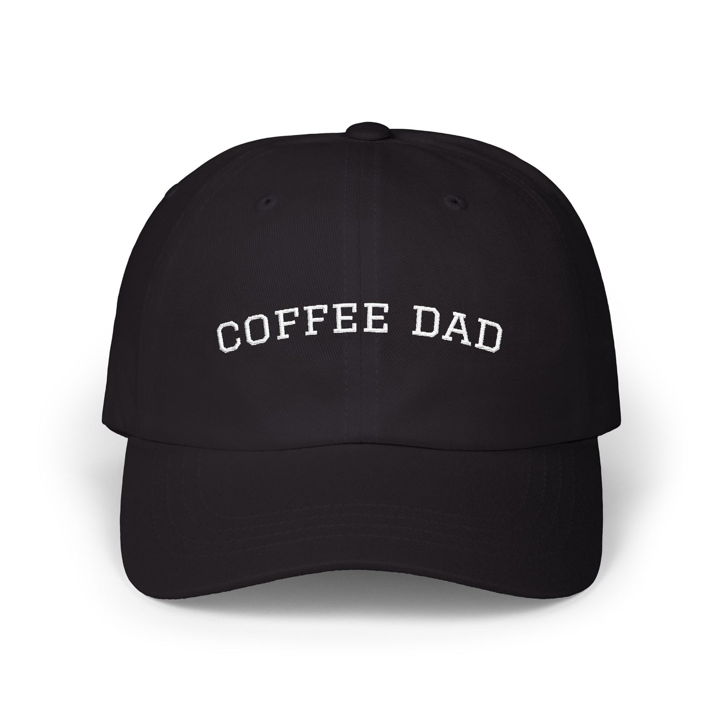 Coffee Dad Cap — Embroidered Classic Dad Hat for Coffee-Loving Dads