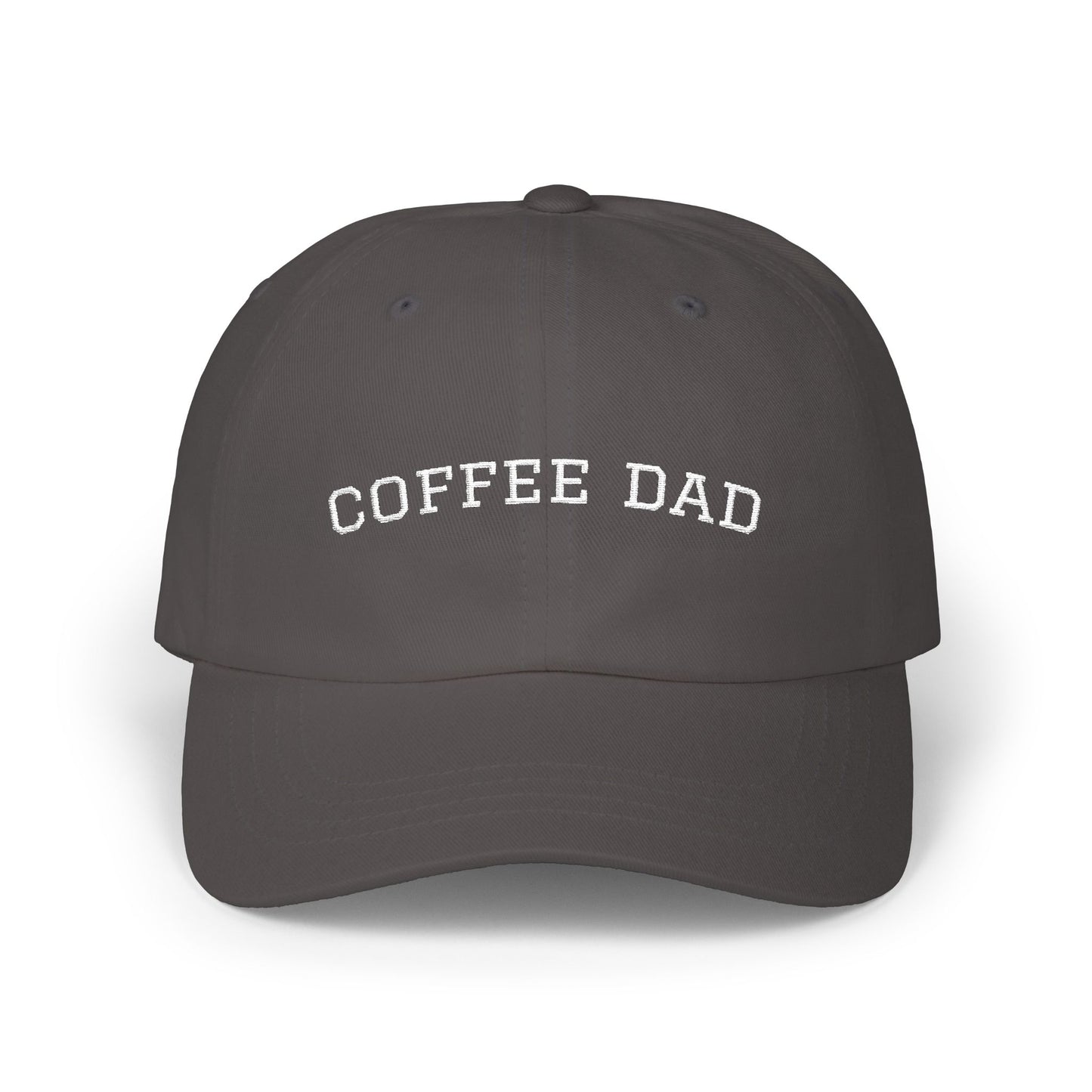 Coffee Dad Cap — Embroidered Classic Dad Hat for Coffee-Loving Dads