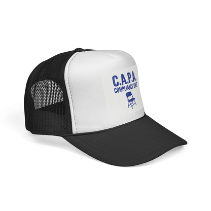 C.A.P.A. Compliance Unit Trucker Cap — Vintage Folding Chair Patch Hat